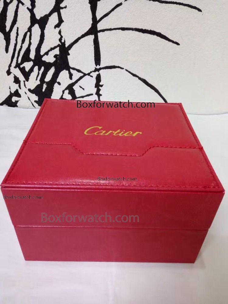 Cartier Larger Boxes Red Leather Boxes/Cartier Watch Box replica